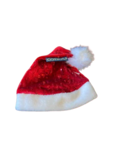Gorro de Papai Noel Luxo Vermelho para cachorro e gato