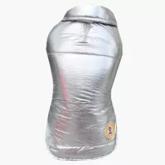 Colete de Inverno Nylon Prata para cachorro e gato - loja online