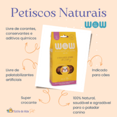 Petisco natural para cães sabor lombinho com cúrcuma WOW Pet Food - comprar online