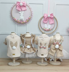Baby Look Camel Páscoa Coelha para cachorro e gato - comprar online