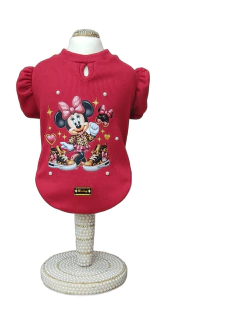 Baby Look Vintage Vermelha para cachorro e gato na internet