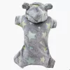 Pijama Fleece Estrela Cinza para cachorro e gato