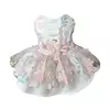 Vestido Anelise Jardim Encantado Branco para cachorro e gato