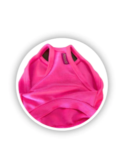 Regatinha Cropped Rosa Neon para cachorro e gato - comprar online