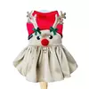 Vestido Natal Rena para cachorro e gato