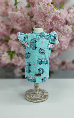 Baby Look Kombi Tiffany para cachorro e gato