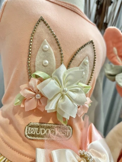 Vestido Salmão Páscoa Listra Salmão para cachorro e gato na internet