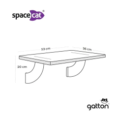 Imagem do SpaceCat Lunar - prateleira de janela para gato - Gatton