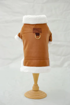 Jaqueta Caramelo com Pelúcia para cachorro e gato - comprar online