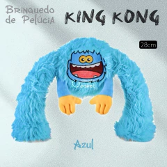 Pelúcia King Kong Super Braços Azul para cachorro - Estilo de Vida Pet