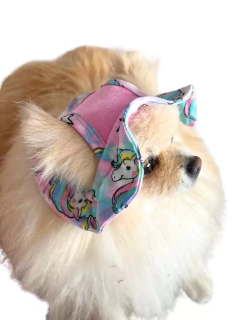 Chapéu de Praia Unicórnio para cachorro