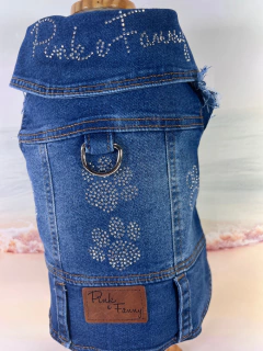 Colete Jeans Glow para cachorro e gato - loja online