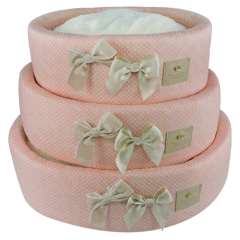 Cama Europa Small Fluffy - Liso Coral