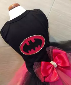 Fantasia Pet - Vestido Batgirl Pink para cachorro - Estilo de Vida Pet