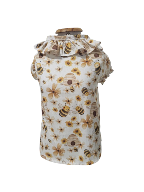 Blusinha Pet Gola Boneca Abelhinha para cachorro e gato