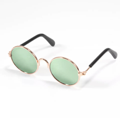 Óculos de Sol Vintage Verde Espelhado para cachorro e gato