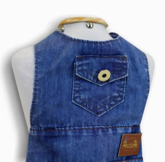 Jardineira Jeans Masculina para cachorro e gato - loja online