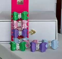 Kit Laços Lonita Luxo com aplique para cachorro e gato - Estilo de Vida Pet