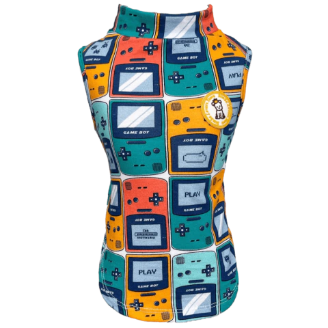 Camiseta Regatinha Gameboy para cachorro e gato