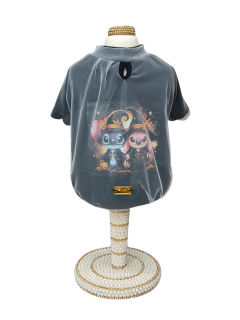 Camiseta Halloween Stitch Preta para cachorro e gato - comprar online