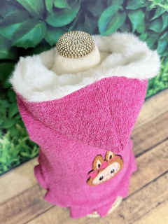 Casaco Labubu Pink para cachorro e gato na internet