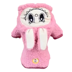 Casaco Labubu Rosa Chiclete para cachorro e gato - comprar online
