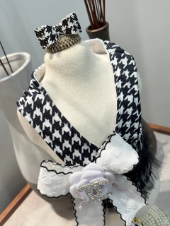 Colete Cropped Pied de Poule Inspiração para cachorro e gato - loja online