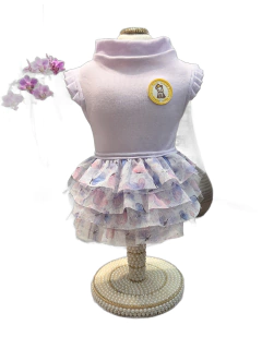 Regatinha Lilás e Borboletinhas Tutu para cachorro e gato - loja online