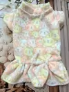 Vestido de Inverno Soft Ursinhos Rosa para cachorro e gato
