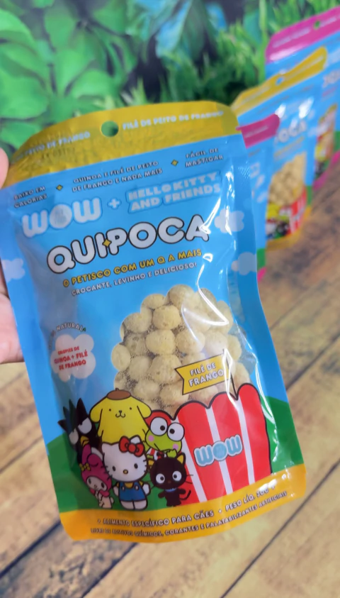 Petisco Quipoca de Filé de Frango para cães e gatos