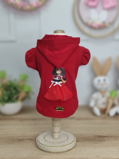 Baby Look Chapeuzinho Vermelho para cachorro e gato