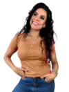 Blusa Adulto Logos Camel