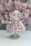 Vestido Doce Infância Floral para cachorro e gato