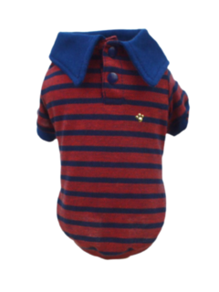 Camisa Polo Listrada para cachorro e gato na internet