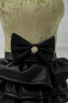 Vestido Verde Mini Saia Couro para cachorro e gato - comprar online