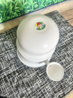 Bebedouro Pet Vida Mansa Alumínio Branco - Capac 1,4L - Estilo de Vida Pet