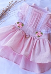 Vestido Encanto Rosa para cachorro e gato