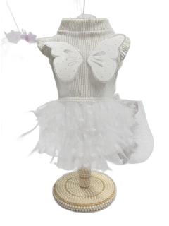 Regatinha Asa Borboletinha com Tutu para cachorro e gato - loja online
