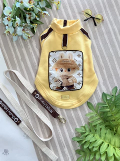 Moletom Labubu Amarelo para cachorro e gato