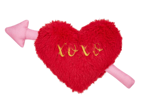Pelúcia Coração Amor por Você Fofos para cachorro