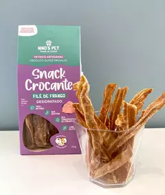 Snack Crocante Filé de Frango Petisco Natural para cães e gatos - 40g - comprar online