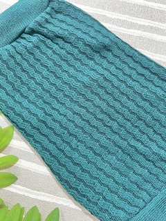 Blusa de Tricô Liso Petróleo para cachorro e gato - comprar online