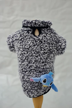 Casaco Pelúcia Teddy Marinho Stitch para cachorro e gato na internet