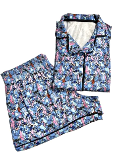 Pijama Suede Estampado Adulto Stitch (Tal Mãe) - comprar online