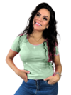 Blusa Adulto Logos Verde Bebê