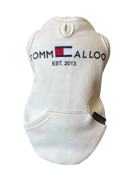Moletom Tommalloo Off White para cachorro e gato