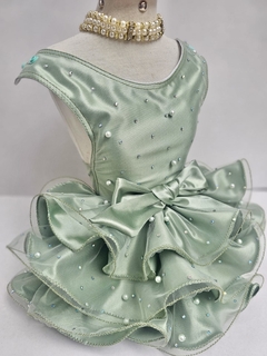 Vestido de Festa Verde Natal e Ano Novo para Cachorro e Gato na internet