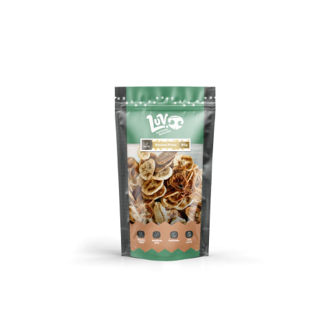 Banana Prata 80g Petisco Natural para Cães e Gatos