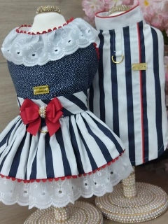 Camisa Navy Azul Listra para cachorro e gato na internet