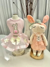 Vestido Páscoa Coelho Rosa para cachorro e gato
